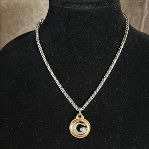 Brighton Gold and Silver Braided Necklace